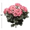 Deluxe UV Pink Geranium Bush - 7 Realistic Silk Flowers & Leaves, Perfect for Indoor & Outdoor Decor by Floral Home®
